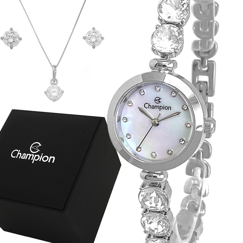 Relógio Champion Prata Feminino Original Garantia De 1 Ano em Oferta na Shopee