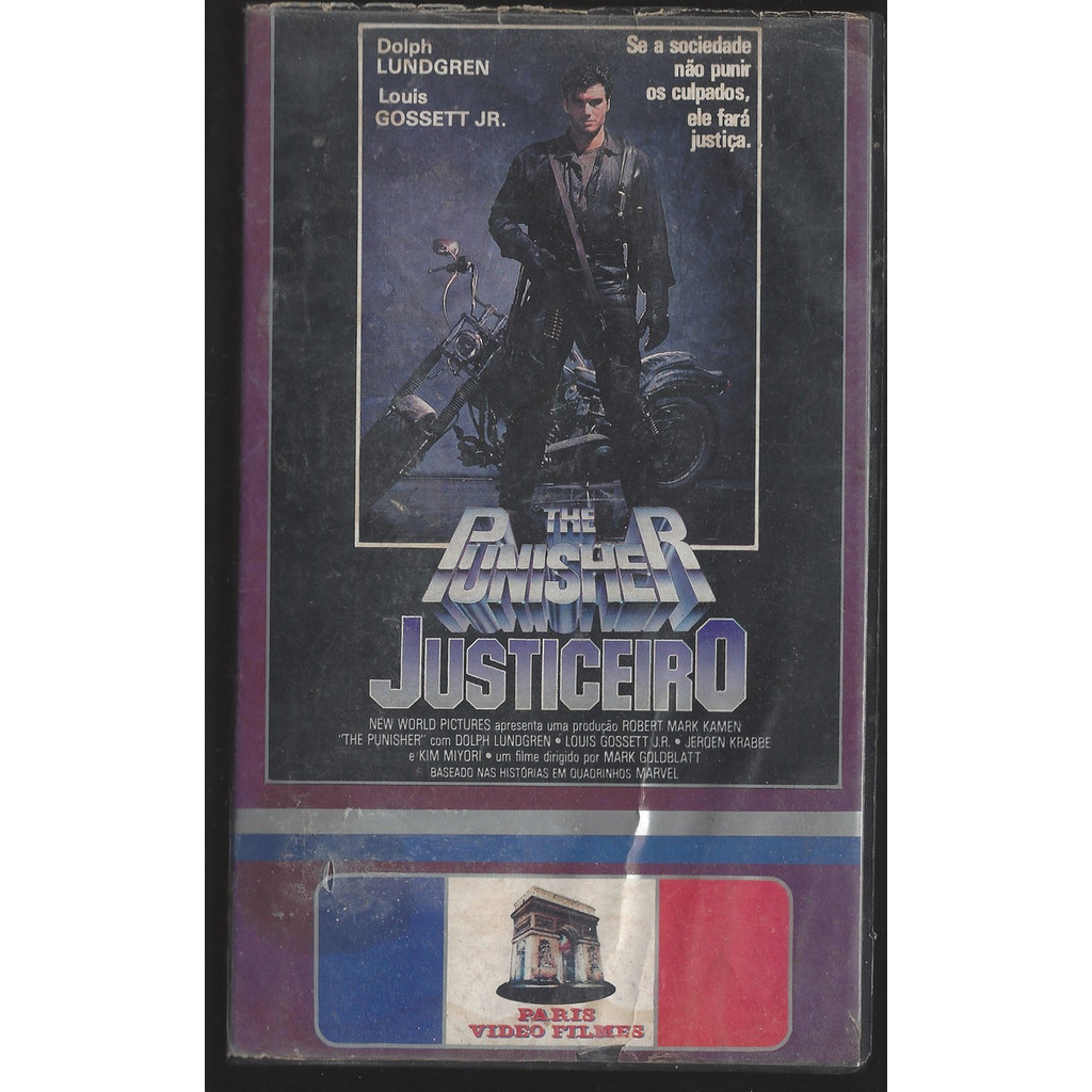 Vhs | The Punisher: Justiceiro - 1990 - Legendado