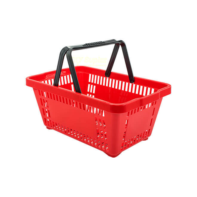 MINI CESTINHA PLÁSTICA FARMÁCIA PERFUMARIA VERMELHA 7l