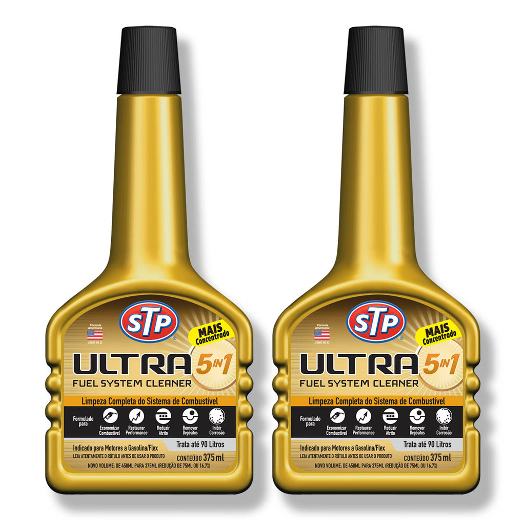 Aditivo Limpeza Sistema Combustivel ULTRA 5 IN 1 375ml STP 2 unidades - Spare Parts and Accessories for Vehicles