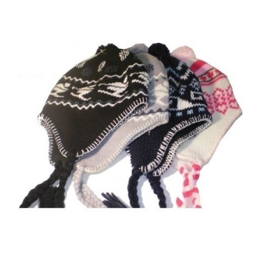 Kit Com 3 Gorros Peruano Coya Chullo Chaves Touca Boliviano