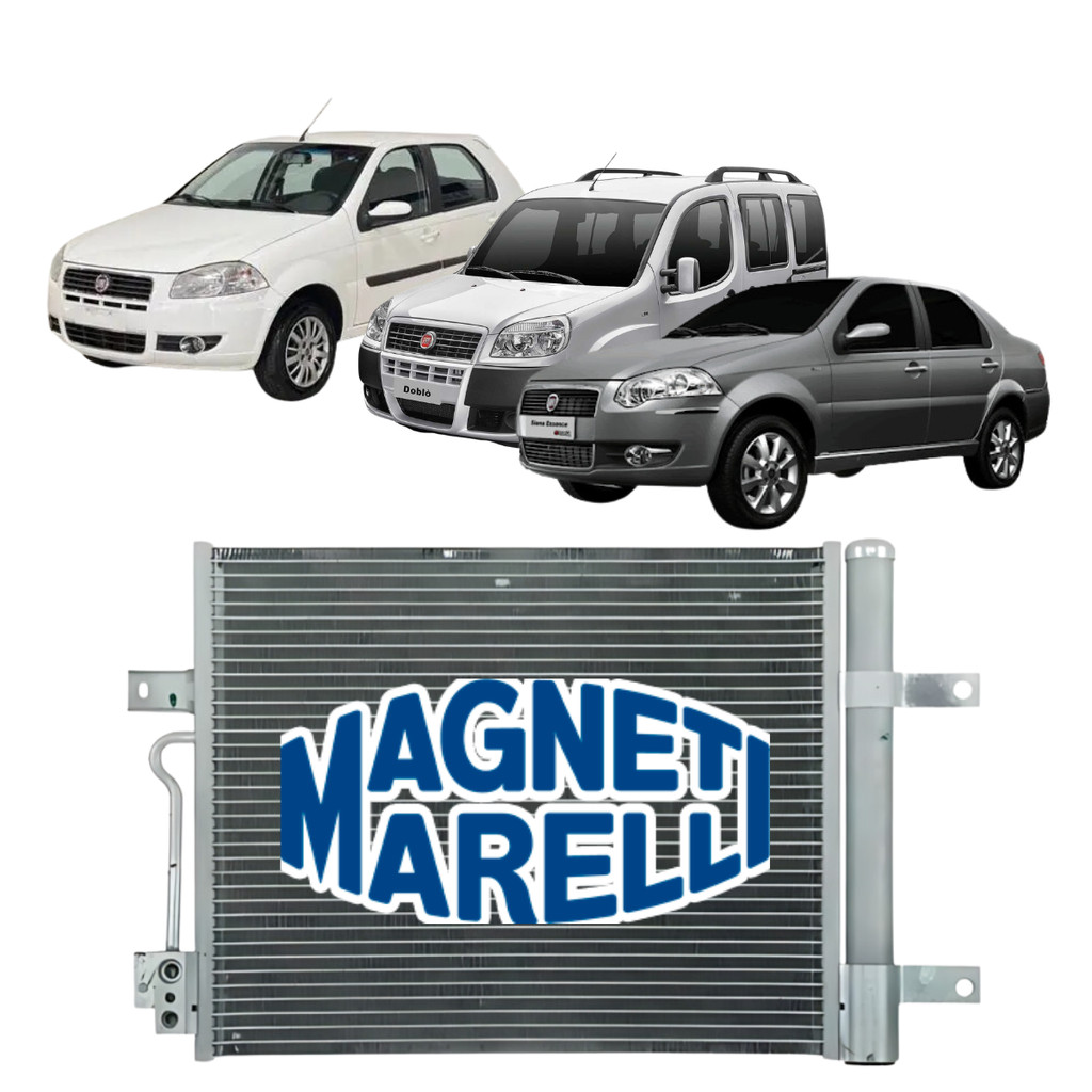 Condensador Magneti Marelli Fiat Palio Siena Strada Doblo 1.0 1.4 1.8 2006 2008 2010 2012 2013 em Oferta na Shopee