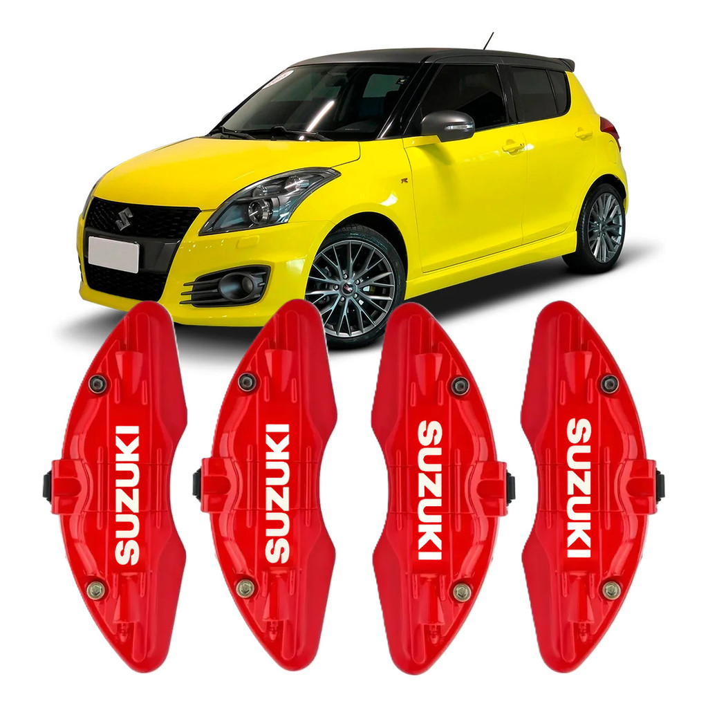Capa Pinça De Freio 4pç C/ Travas Susuki Swift 2014 A 2017