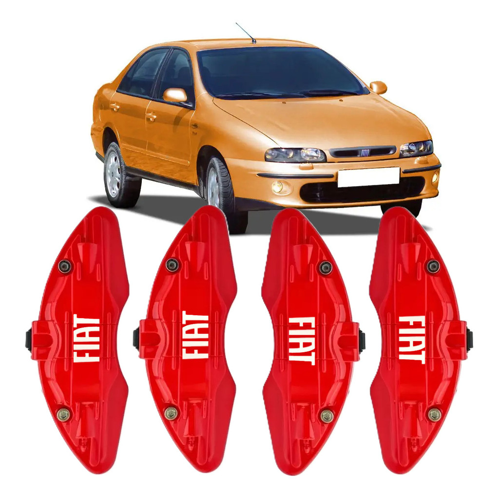 Capa Pinça De Freio 4pç C/ Travas Fiat Marea 1997 1998 1999