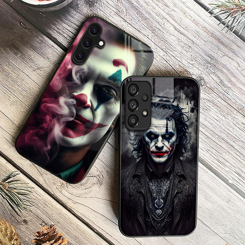 Coringa 15 Caso De Telefone Vidro Para Samsung Galaxy A14 A16 A30 A22 A32 A33 A34 A40 A42 A55 4G A52 A53 A54 A70 A71 A72