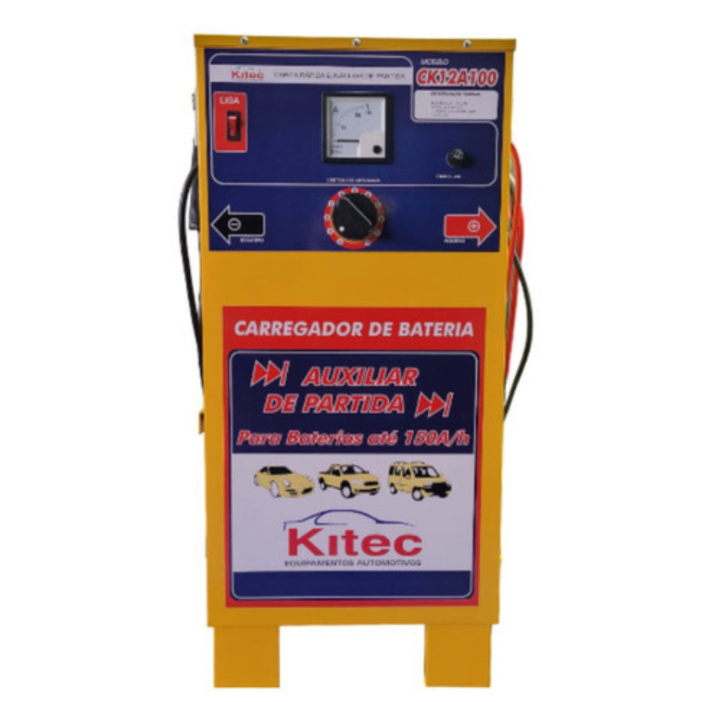 Carregador De Bateria 12v 100a Auxiliar De Partida 100a/h