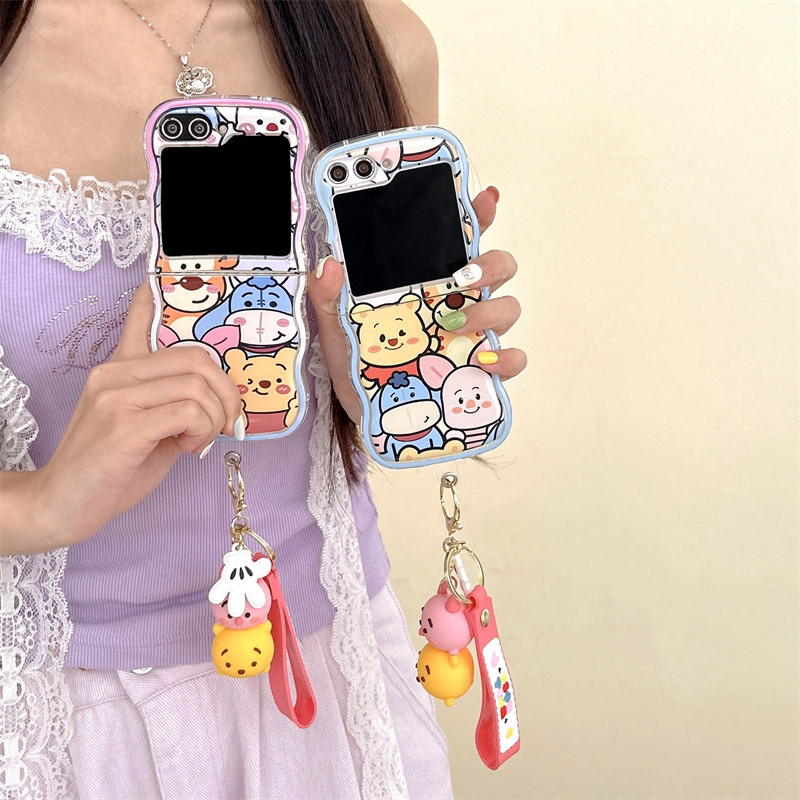 Winnie the Pooh Piglet Tpu Para Motorola MOTO Razr 40Ultra 50Ultra Capa Dobrável