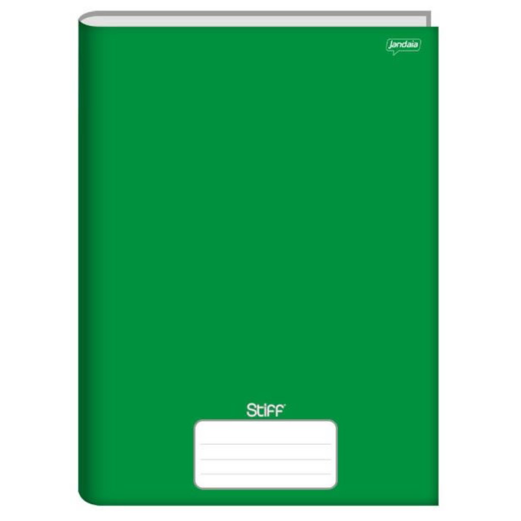 CADERNO BROCHURA UNIV CD 96FLS STIFF VERDE   00062 55