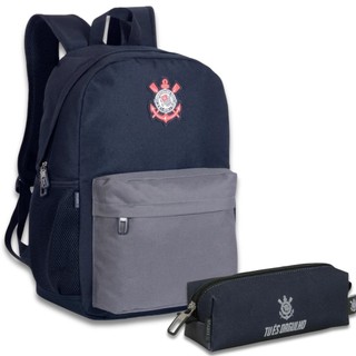 Kit Mochila Costas Esportiva Corinthians + Estojo Escolar em Oferta na Shopee