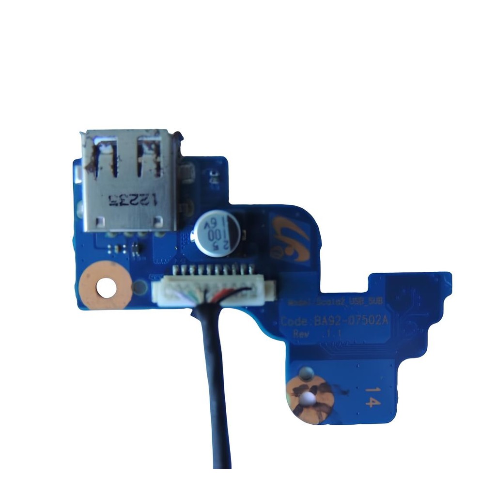 Placa USB e Botão P/ Notebook Samsung RV411 415 420 BA92-07502A Usado