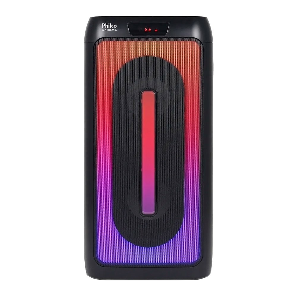 Caixa de Som Amplificada Philco PCX4501 | FM|BLUETOOTH|AUX|USB, Bateria de Até 15 horas, 350W, Preto