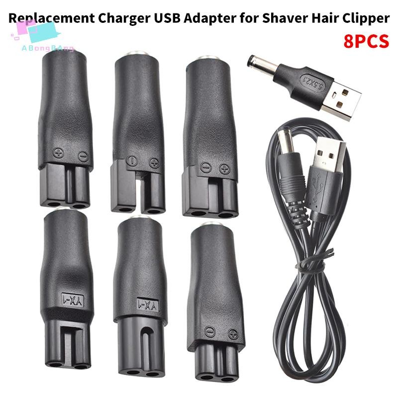 Abongbanghn 8 PCS Cabo De Alimentação 5V Carregador De Substituição Adaptador USB Conversor DC Universal Para Todos Os T em Oferta na Shopee