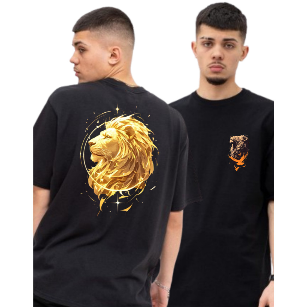 Camiseta Academia Yeshua Leão Da Tribo de Juda Estampado Oversized Camisa 100% Algodão Lançamento