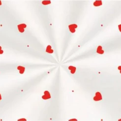 Saco Transparente Decorado Love Vermelho - 10x14 - 100 unidades - Cromus - Rizzo Embalagens
