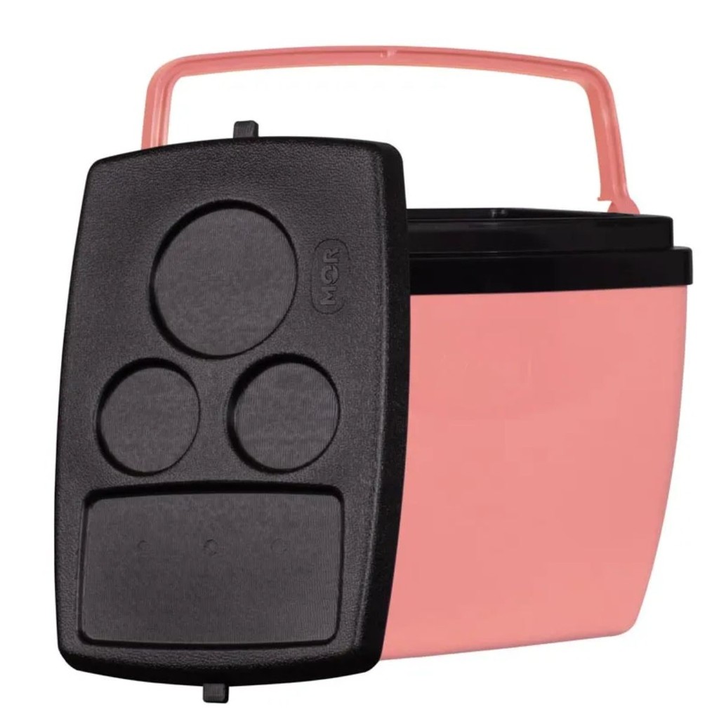 Caixa Térmica Cooler 18 Litros Pêssego - Mor em Oferta na Shopee