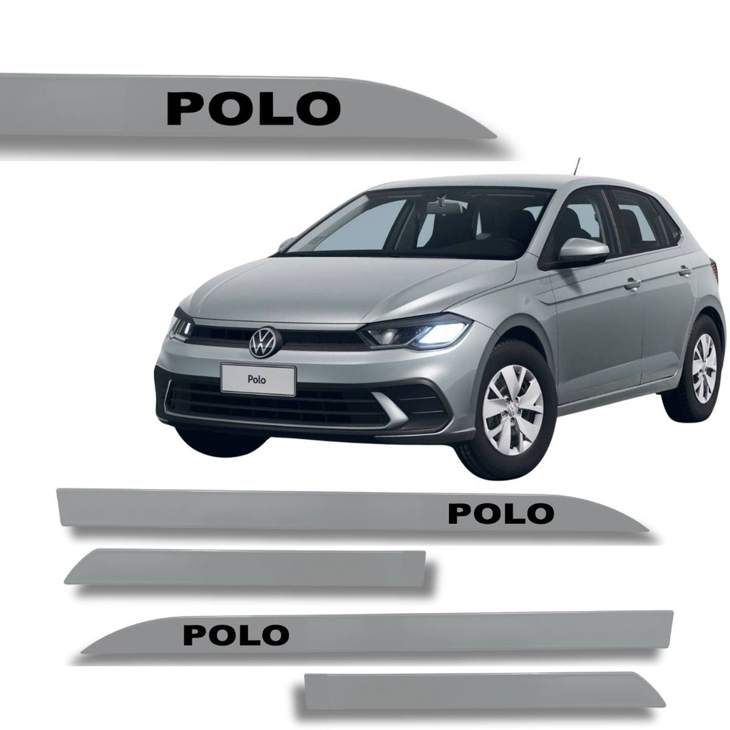 Friso Porta Lateral Vw Polo Prata Sirius 2008 até 2025