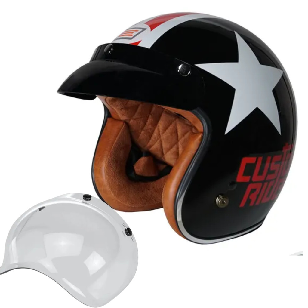 Capacete Origine Primo Stunt + Viseira Bolha + Pala
