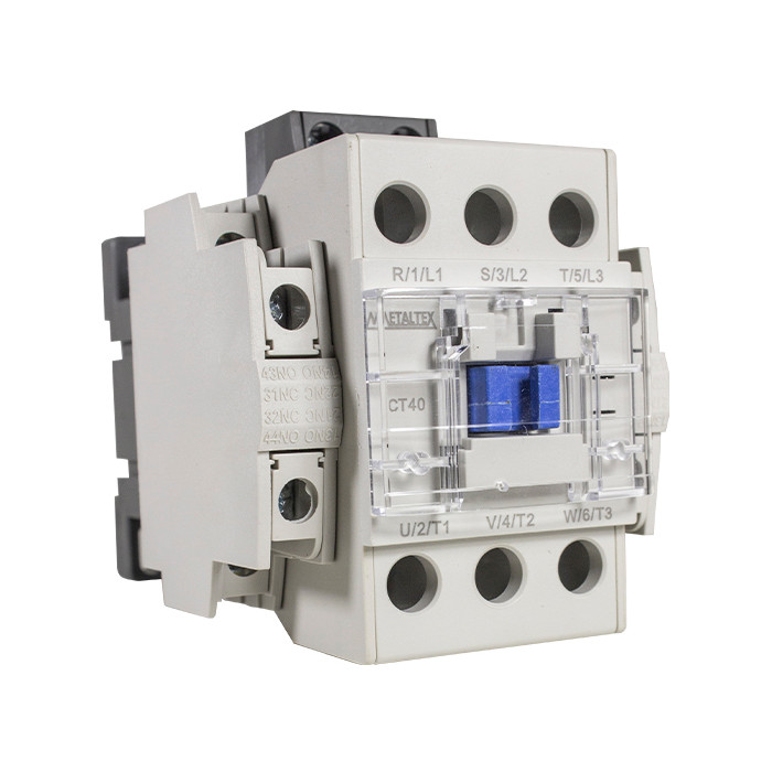 Contator Tripolar 40A 24Vca 2NA+2NF - CT40-B5-322 - METALTEX
