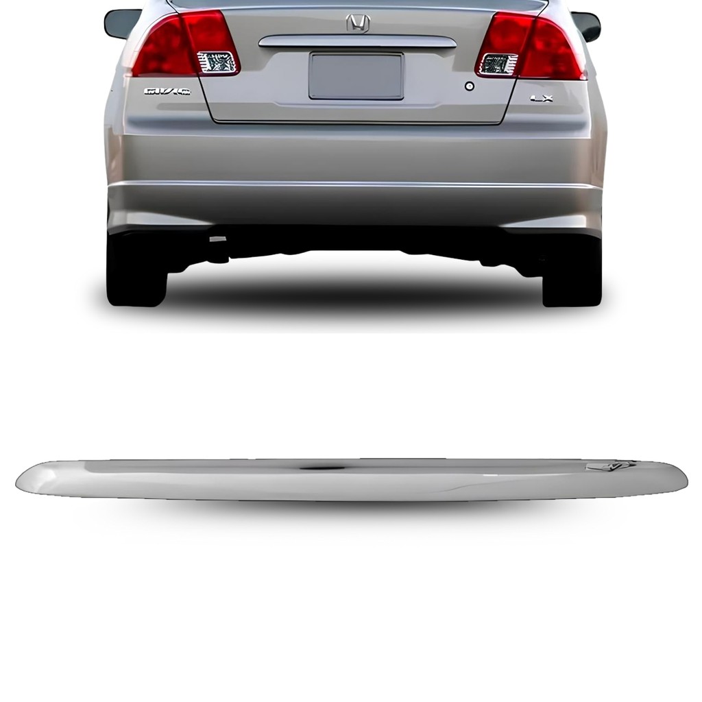 Friso Cromado Tampa Traseira Porta Malas Civic 2001 a 2005