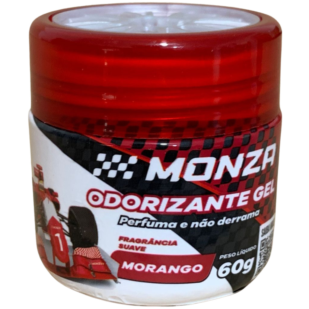 AROMATIZANTE PÉROLA GEL MORANGO 60G - Perfume de Carro em Gel, Cheiro Doce e Suave de Morango, Longa Duração 30 Dias em Oferta na Shopee