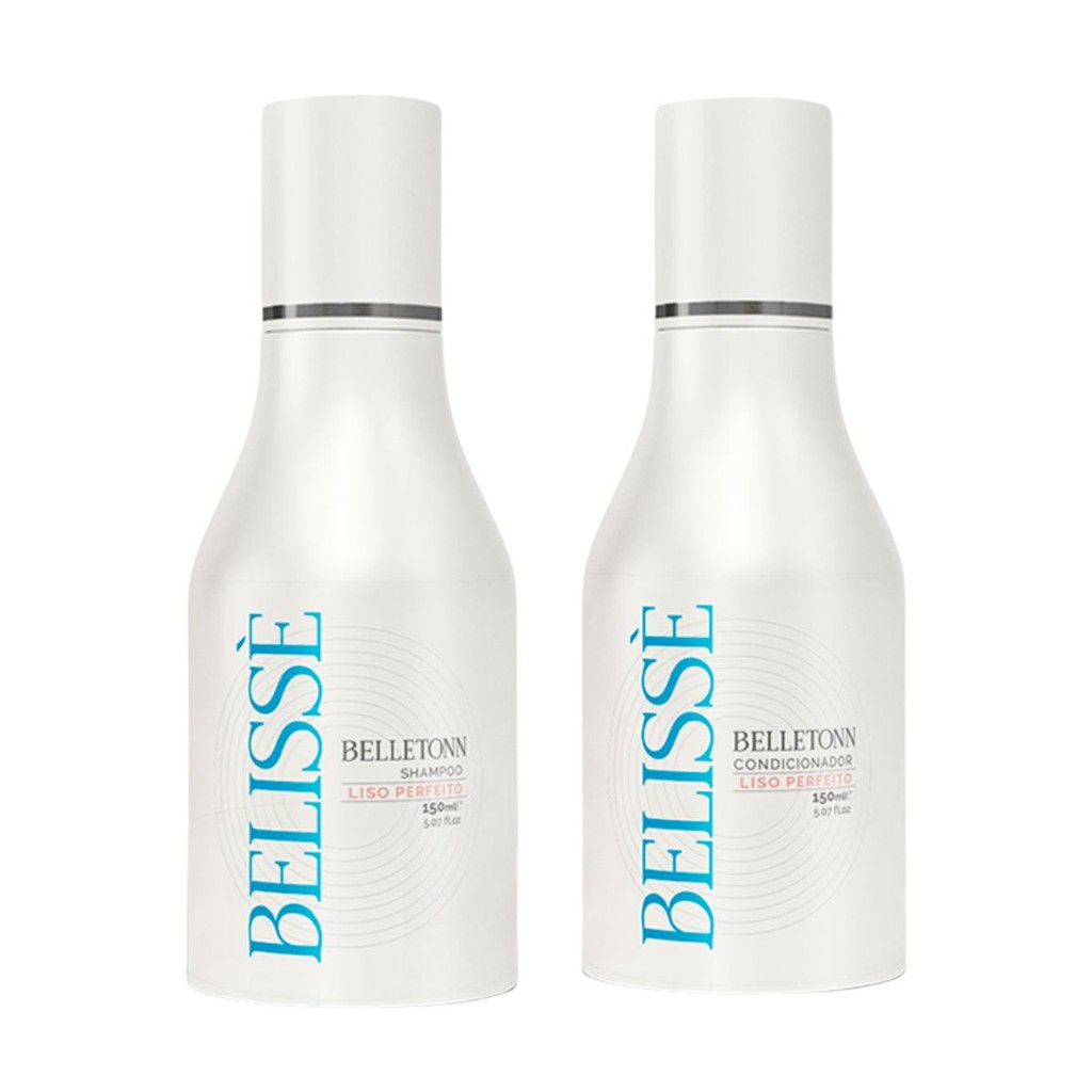 Kit Shampoo Condicionador Vegano 150ml Liso Perfeito Belissè