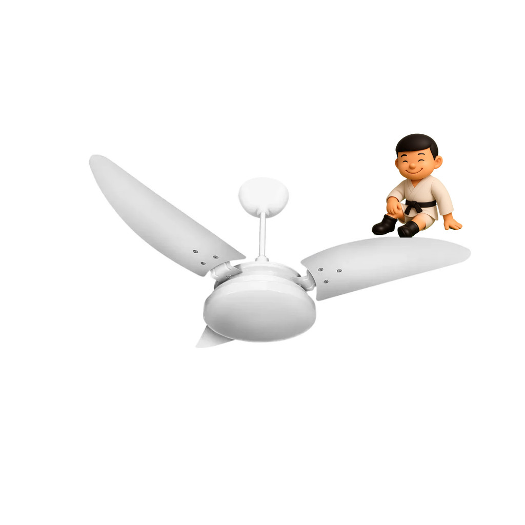 VENTEX VENTILADOR TETO NINA 220V LED 18W 6500K BRANCO(1607)