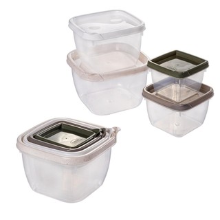 Kit 4 Potes Encaixáveis Quadrados Plástico Conect Plasútil em Oferta na Shopee