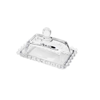 Manteigueira de Cristal Wolff Pearl Pequena 14x9cm em Oferta na Shopee