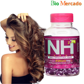 New Hair NH Belkit 30 cápsulas | Crescimento capilar e redução da queda em Oferta na Shopee