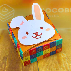 10 CAIXAS P/4 DOCES LOCK - 8X8X4 CM PASCOA DIVERTIDA 5367 (PASCOA IDEIA OUTLET)