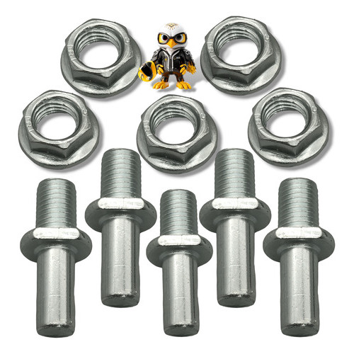 Kit 5 Parafuso Coroa C/porca Cbx 200 Strada Nx 200 Xr 200