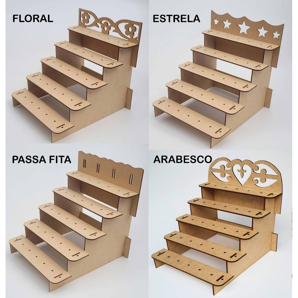 Piruliteiro Enfeite Aniversário 4 Opções De Decoração Em Mdf em Oferta na Shopee