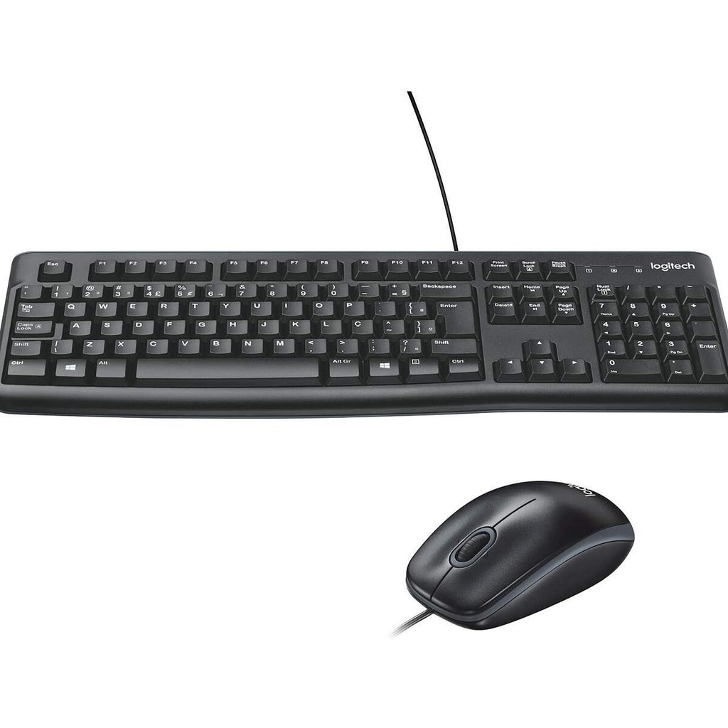 Kit Teclado e Mouse Logitech MK120 USB Preto, 920-004429