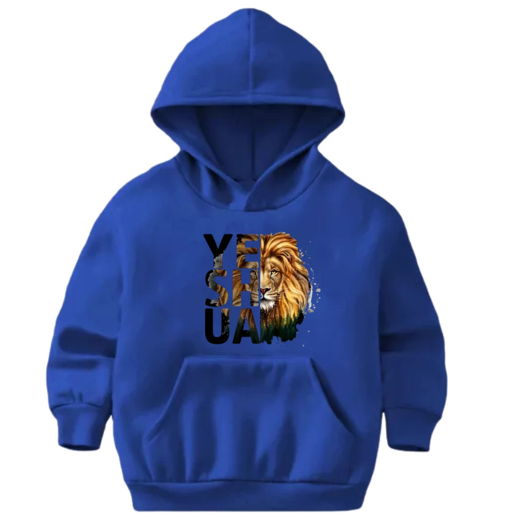 Blusa De Frio Moletom  Cristão Infantil/juvenil Masculino/Feminino/Unissex Yeshua-Leão