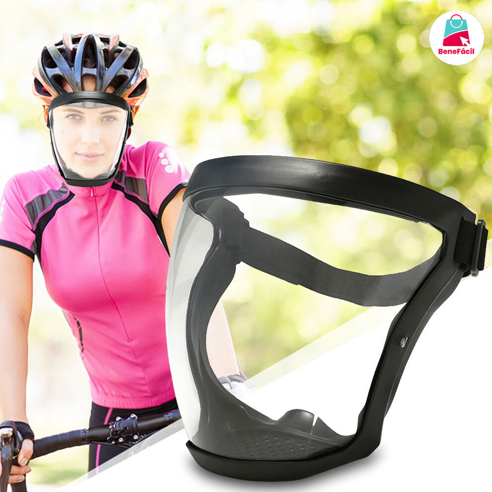 Máscara Facial Antipolvo Transparente con 10 Filtros PM 2,5 Incluidos: Perfecta para Usos Diarios en Zonas Contaminadas em Oferta na Shopee