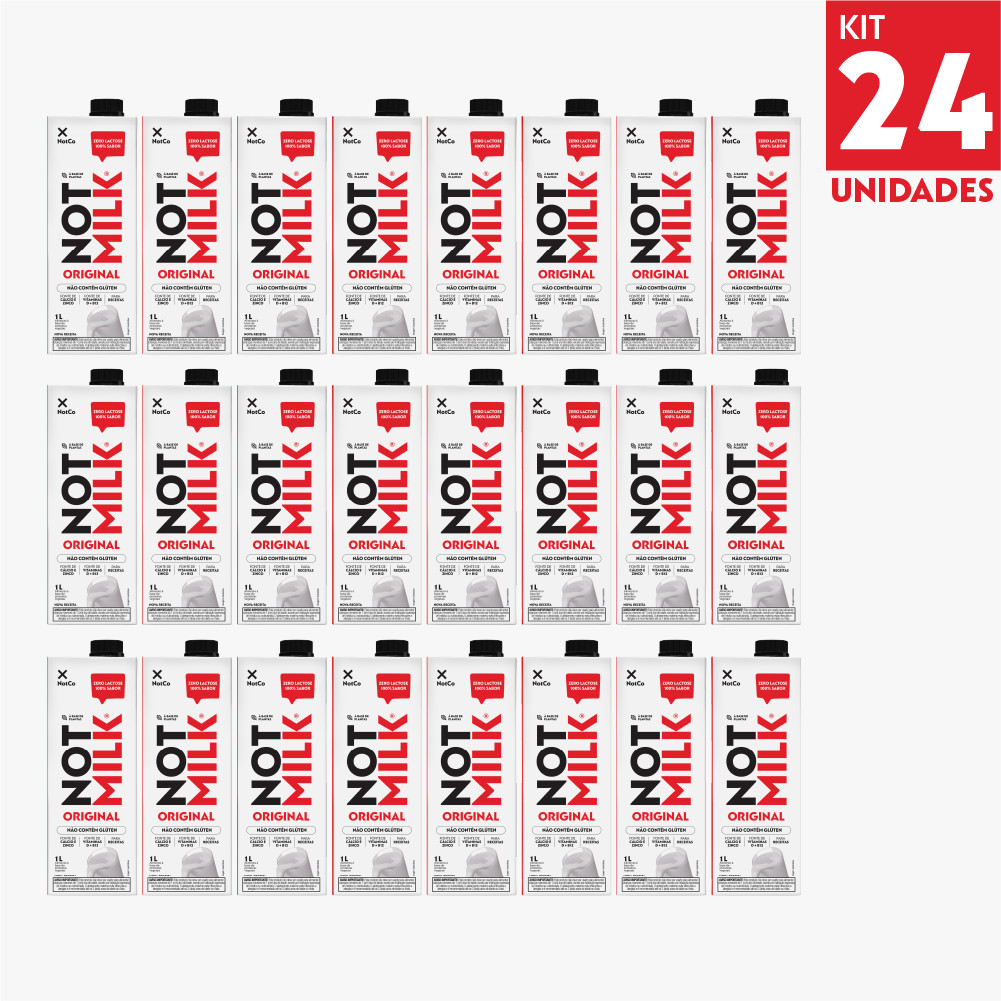Kit 24x Bebida Vegetal NotCo NotMilk Original 1L em Oferta na Shopee