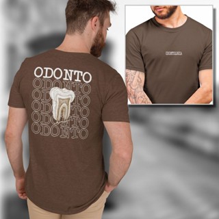 Camiseta Curso Odonto Camisa Odontologia Dentista Manga Curta 100% Algodão Varias Cores em Oferta na Shopee