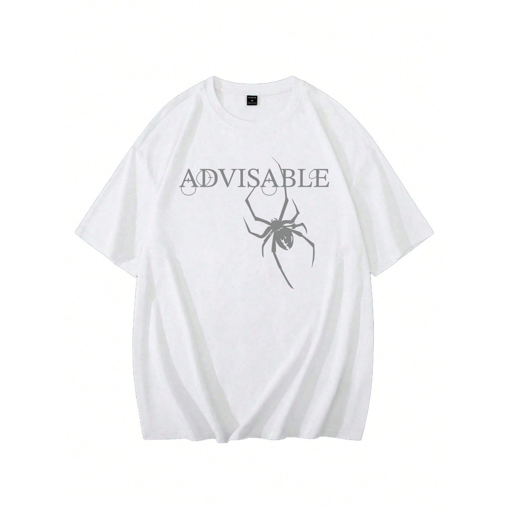 Camiseta Unissex Long Line Advisable Estampada Desenho Grafico Aconselhavel Aranha Spider Neutro Life Style Manga Curta