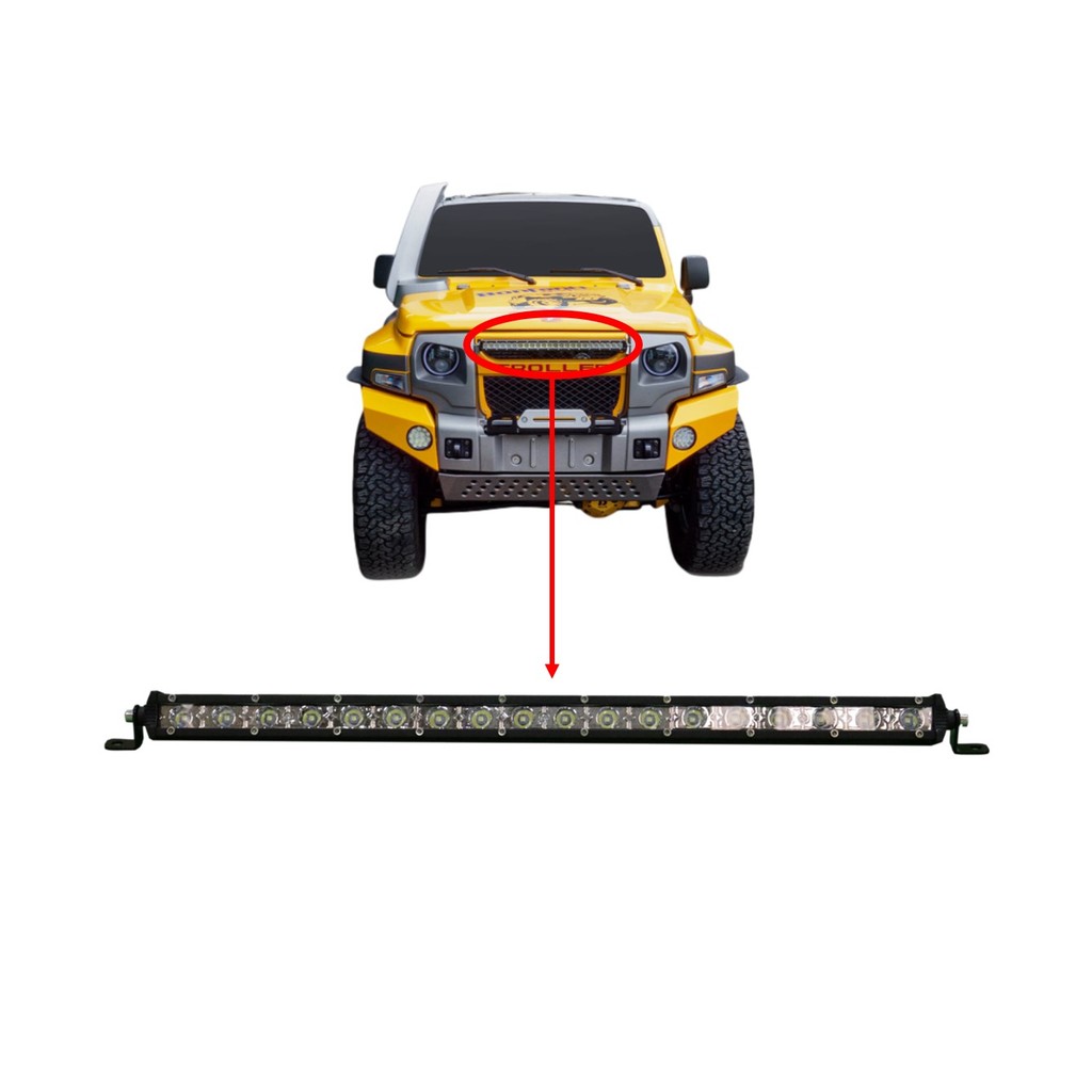 Farol De Milha Barra Led 54W Jeep Off Road Troller 12V 24V Forte Trator Caminhão em Oferta na Shopee