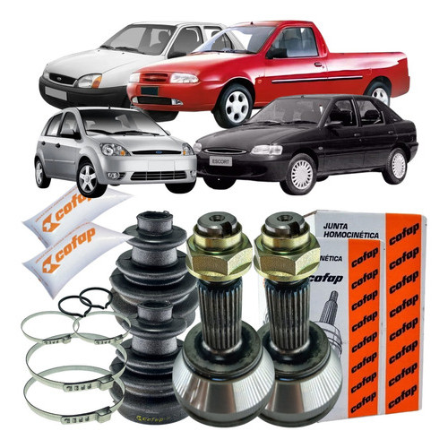 Par Junta Homocinetica Roda Original Cofap Courier Escort Fiesta 1996 1997 1998 1999 2000 a 2006