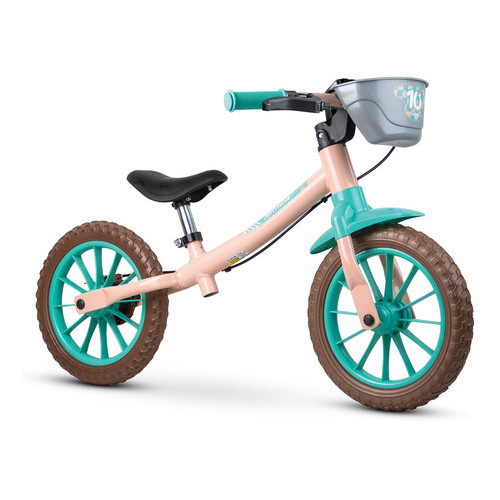 Bicicleta De Balanço Aro12 Equilíbrio Love Com Freio Nathor