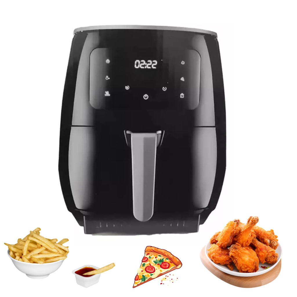 Air Fryer Fritadeira 4.5l Tecnologia Touch Sem Oleo Grade Capacidade Digital Alimentos