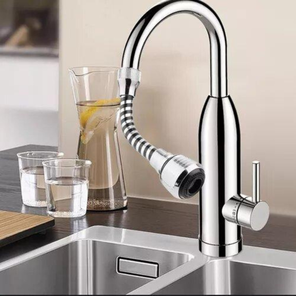 Extensor flexível de torneira pia adaptador 22mm/24mm chuveirinho 360°