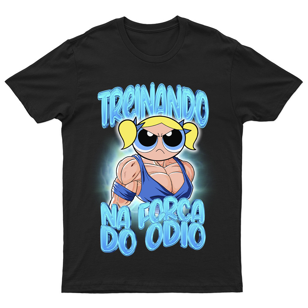 Camiseta Feminina Lindinha Maromba Super Poderosas Plus Size Oversized Look de Treino Meme Fofo