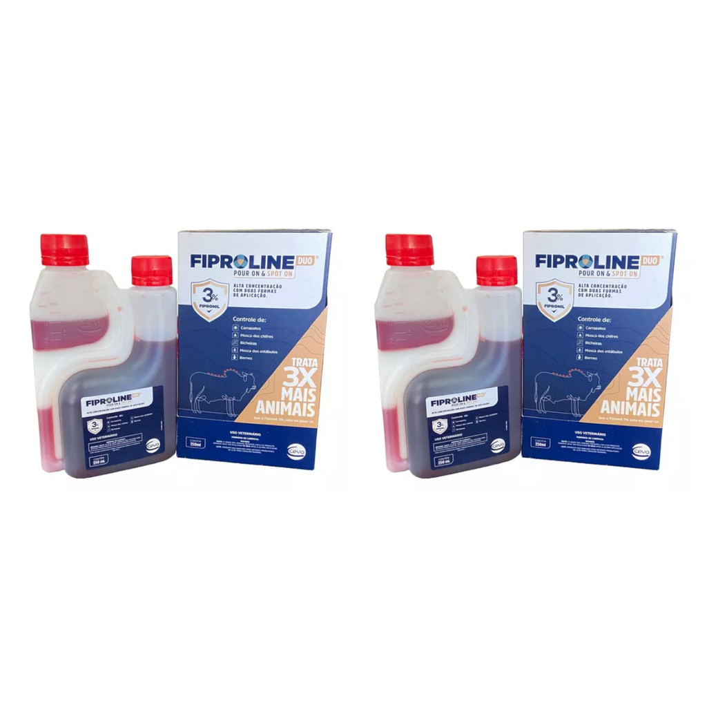 KIT 2 UNDADES - Fiproline Duo Pour On & Spoton 250ml – Ceva