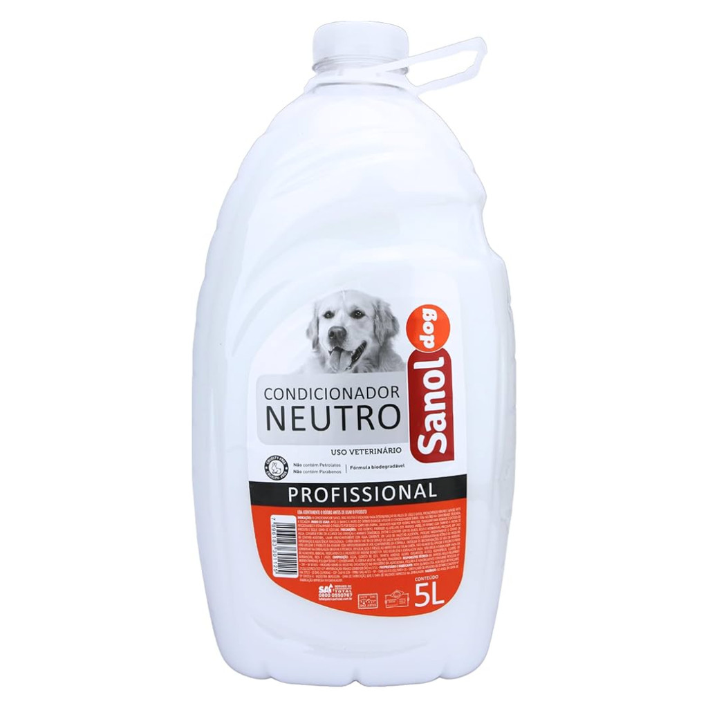 Condicionador Neutro Para Cães e Gatos 5L - Sanol Dog em Oferta na Shopee