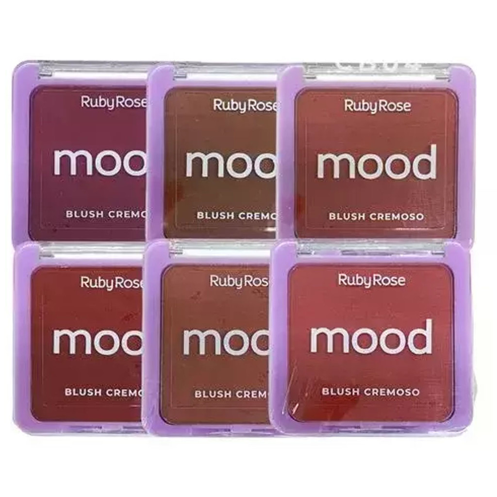 Blush Cremoso Ruby Rose Mood Hbf587 em Oferta na Shopee