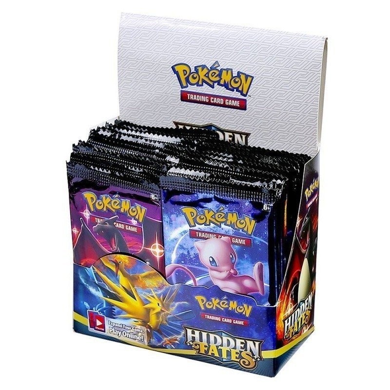 54 Pçs Pokemon Cartões De Ouro Batalha Carte Intes GX Jogo De Cartas Booster Coleção Brinquedos Para Crianças