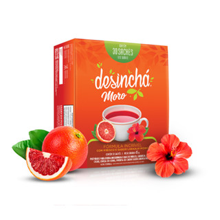 Desinchá Moro: Laranja Moro e Hibisco (30 sachês) em Oferta na Shopee