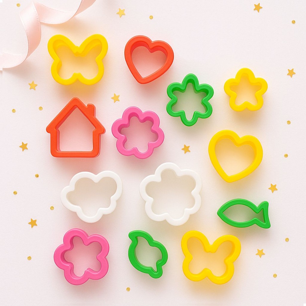 Kit Forminhas Cortador De Massinha de Modelar Escolar Brincadeira em Oferta na Shopee